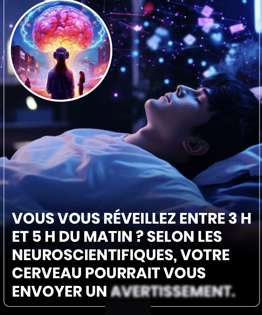Vous reveillez vous entre 3 h et 5 h du matin selon les neuroscientifiques il se pourrait que votre cerveau vous envoie un avertissement