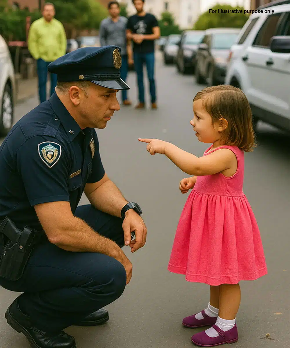 Voyant une petite fille seule dans la rue des passants ont alerte la police a lagent lenfant.jpg